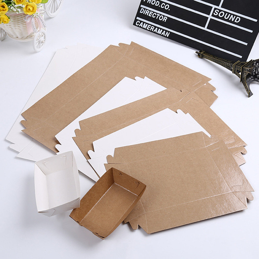 Kraft Paper Box - 30 Cajas Desechables en Forma de