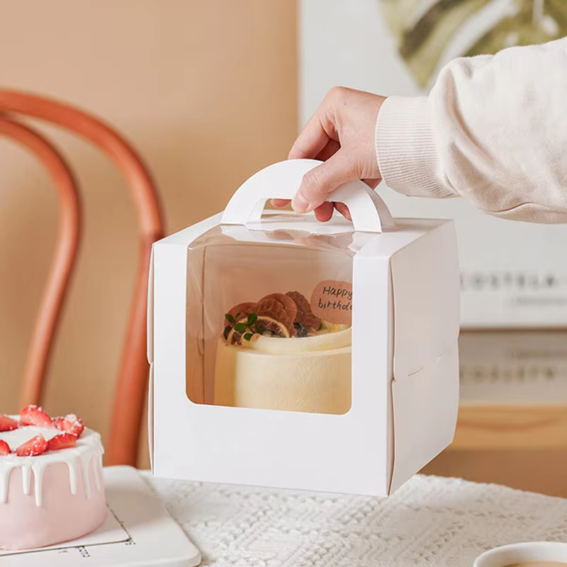 Kraft Paper Box - Caja de embalaje para pasteles de