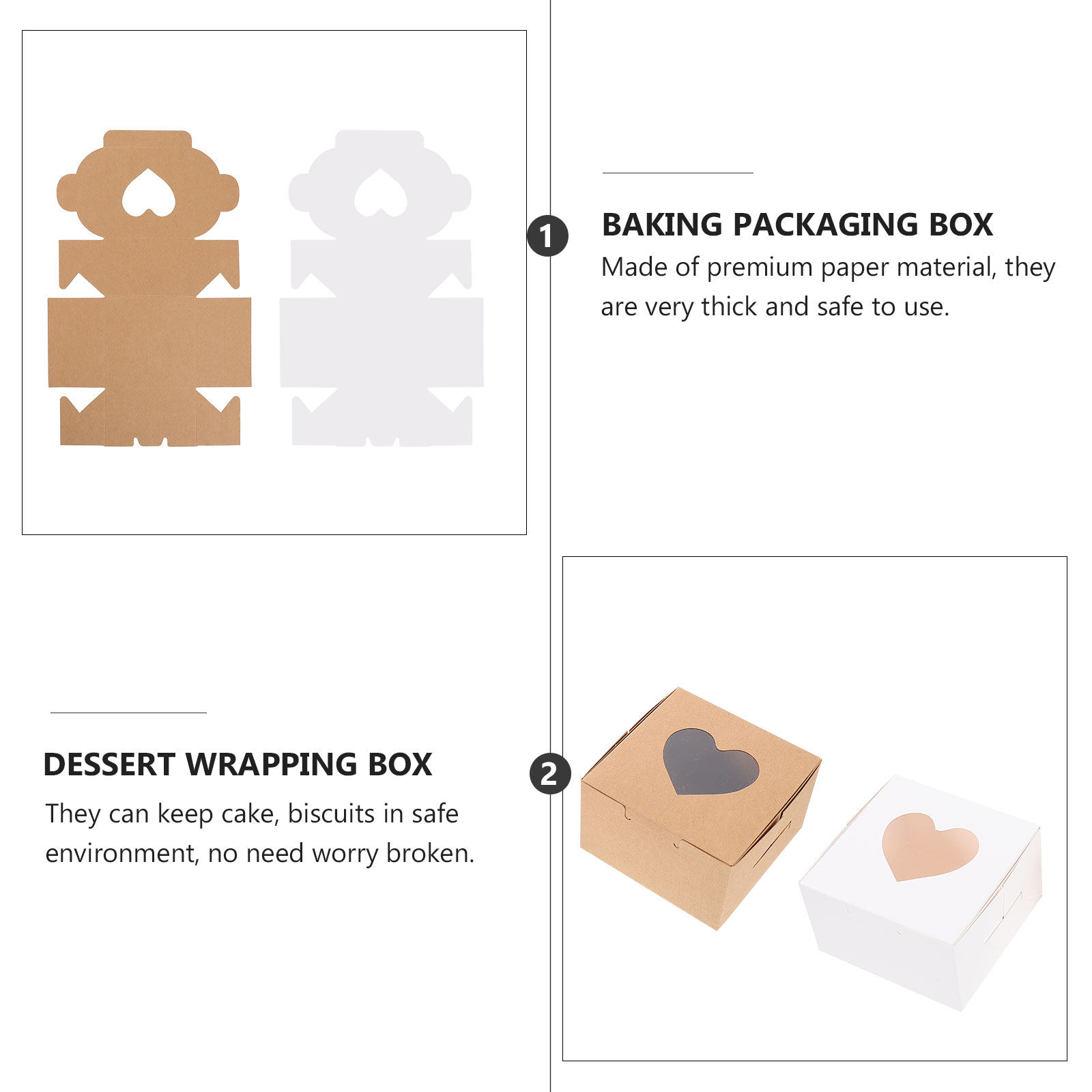 40 Cajas para Pasteles y Tarta - Kraft Paper Box reseña y precio