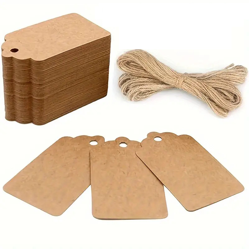 100 Etiquetas de Papel Kraft c - Kraft Paper Box reseña y precio