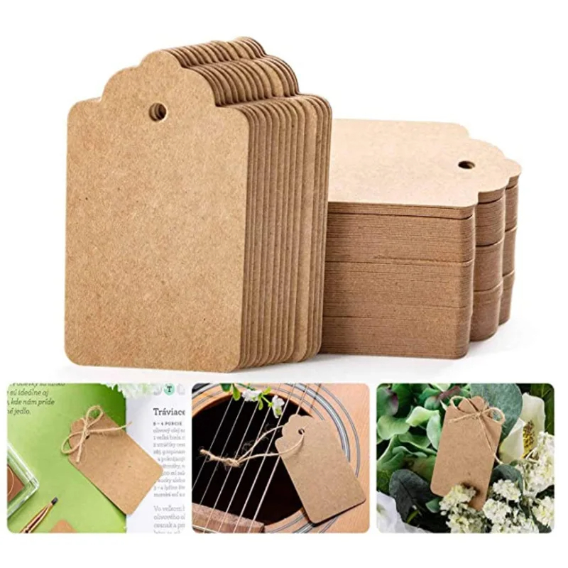 100 Etiquetas de Papel Kraft c - Kraft Paper Box reseña y precio