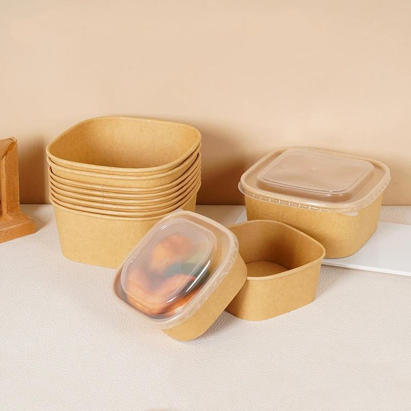 Caja de almuerzo desechable de - Kraft Paper Box reseña y precio