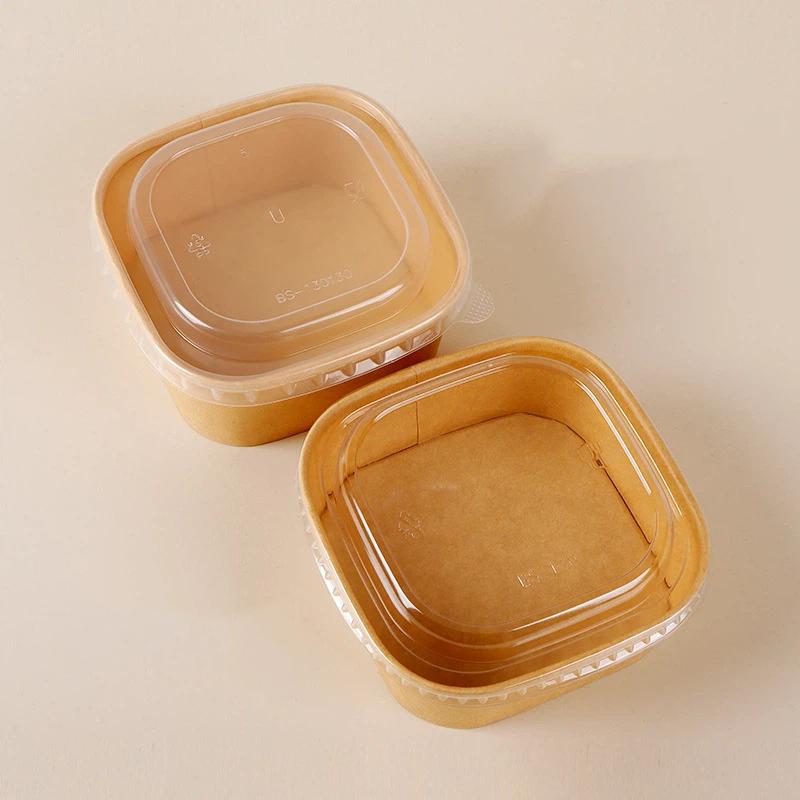 Caja de almuerzo desechable de - Kraft Paper Box reseña y precio