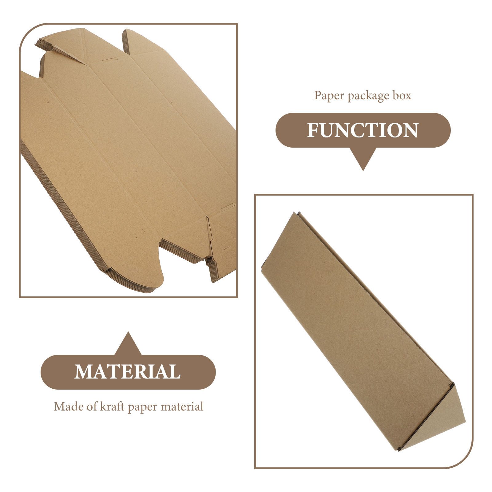 10 Tubos de Envío Triangulares - Kraft Paper Box reseña y precio