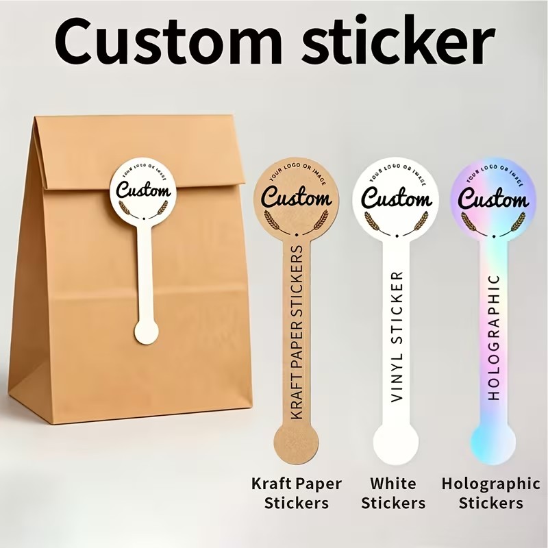 Etiquetas adhesivas personaliz - Kraft Paper Box reseña y precio