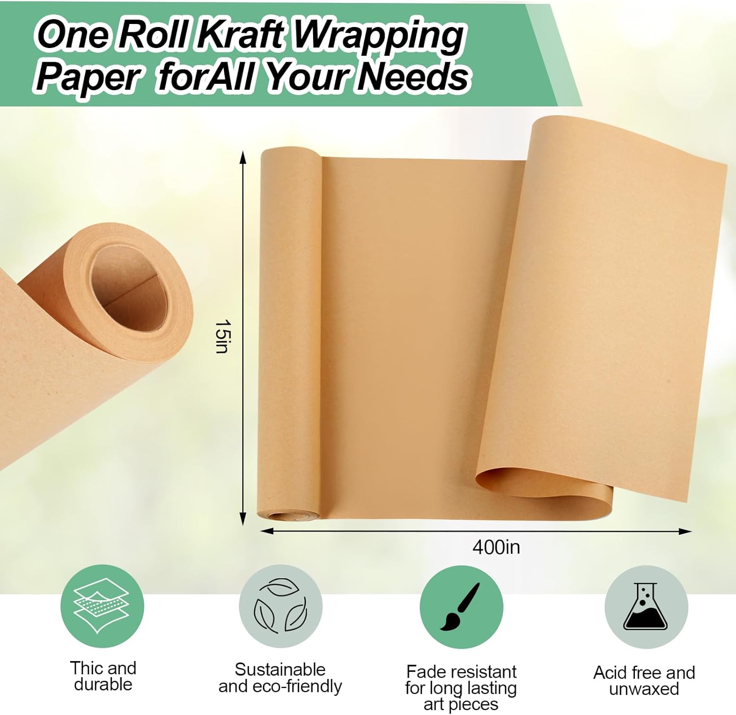 Rollo de Papel Kraft Ecológico - Kraft Paper Box reseña y precio